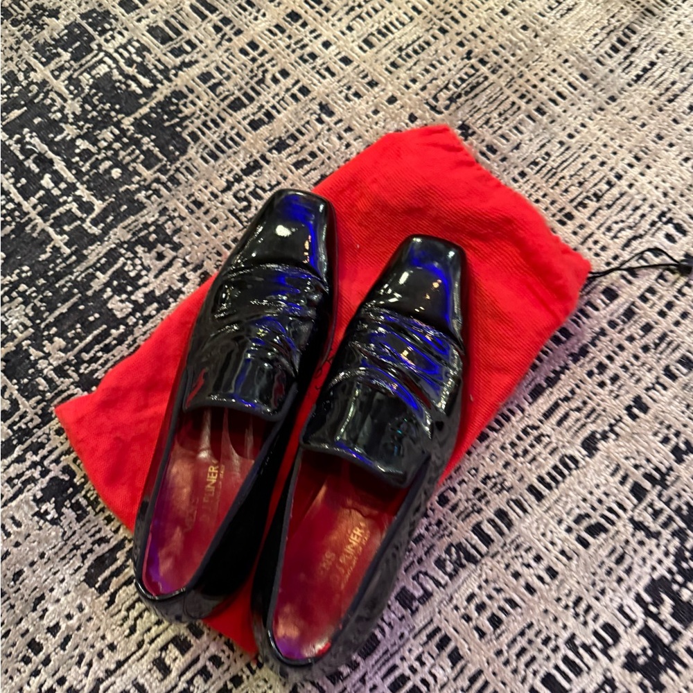 Men's Donald j pliner Black Patent Leather Loafers